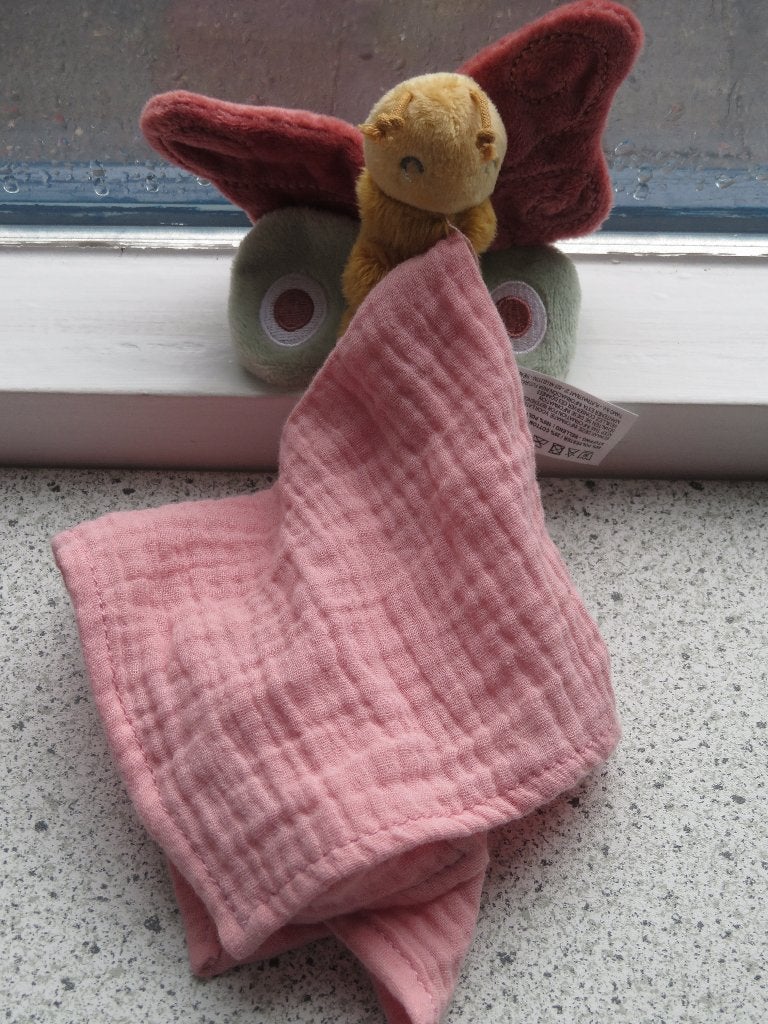 Knuffeldoek vlinder merk Little Dutch Tiamo zacht materiaal, Little Dutch, Overige typen, Ophalen of Verzenden, Zo goed als nieuw