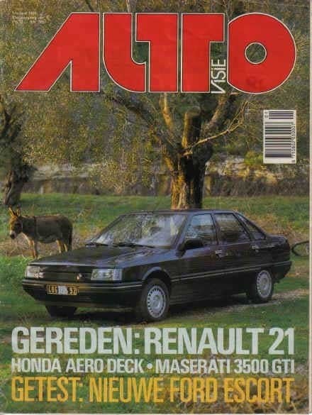 Autovisie 5 1986 : Maserati 3500 GTI - Ford RS - Escort 1.6, Ophalen of Verzenden, Gelezen, Algemeen
