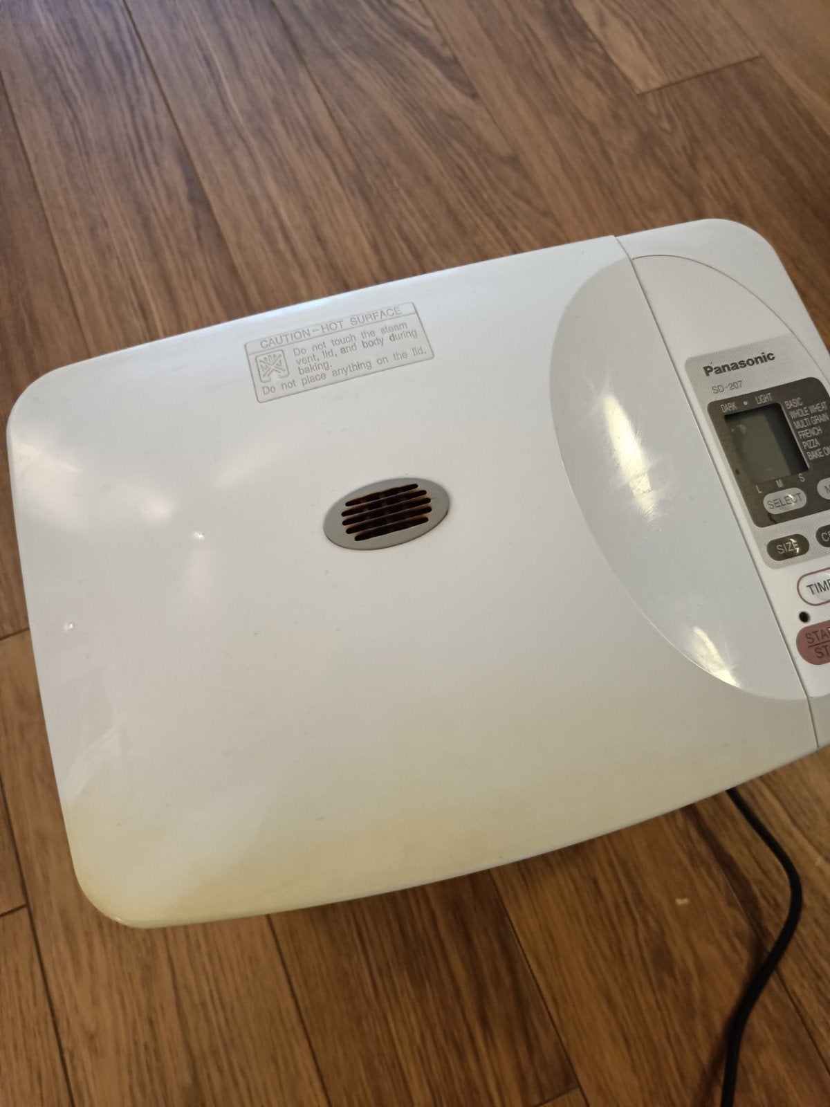 Panasonic SD-207 Broodbakmachine, 800 tot 1200 gram deeg, Ophalen, Met timer, Gebruikt