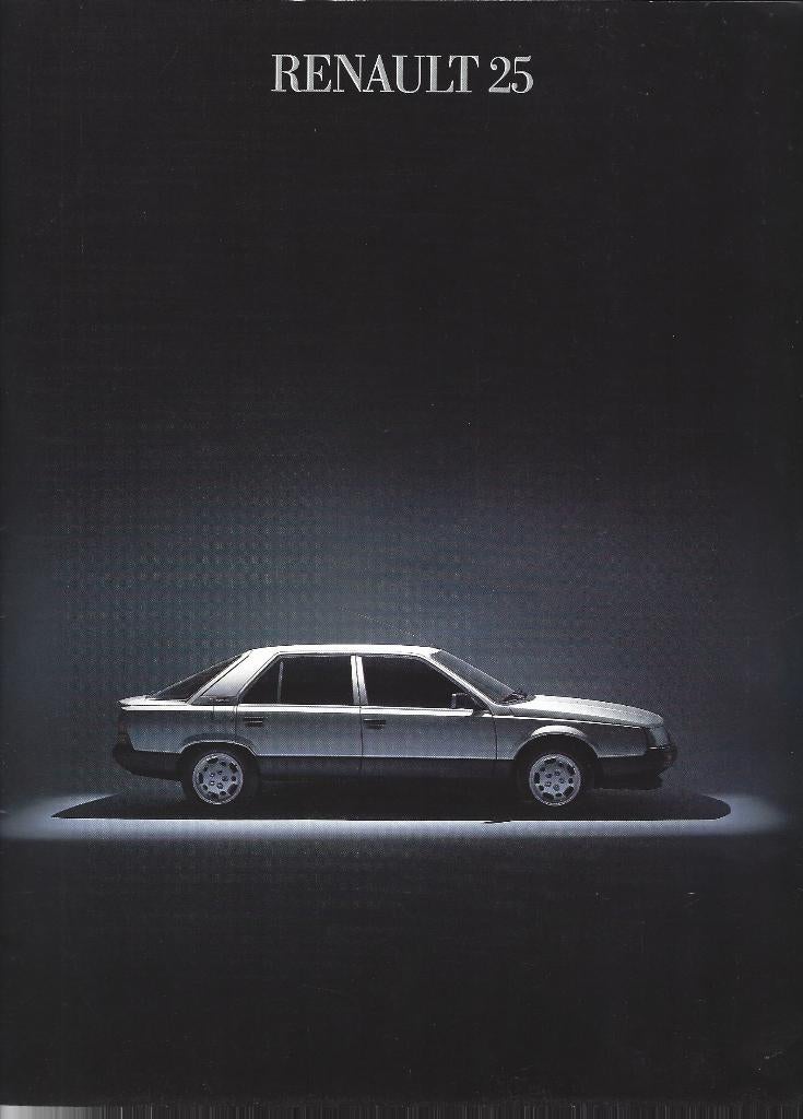 Brochure Renault 25 1985, Ophalen of Verzenden, Gelezen, Renault