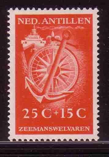 Antillen 1952  243 Zeemanswelvaren 25c, Ongebruikt, Ophalen of Verzenden, Postfris