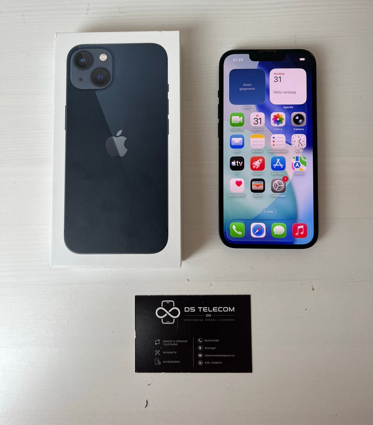 Apple Iphone 13 | Goede staat | Batterij 97% | DS Telecom, 97 %, 128 GB, Blauw, IPhone 13