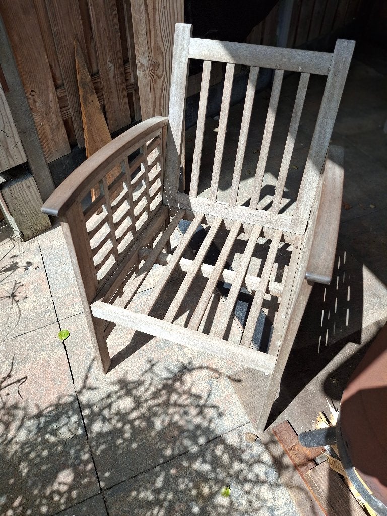 tuinstoel, Tuin en Terras, Tuinstoelen, Ophalen, Gebruikt, Hout