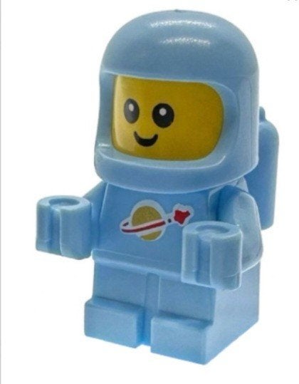 lego space minifiguur sp150 bright light blue spacebaby, Lego, Nieuw, Ophalen of Verzenden, Compleet