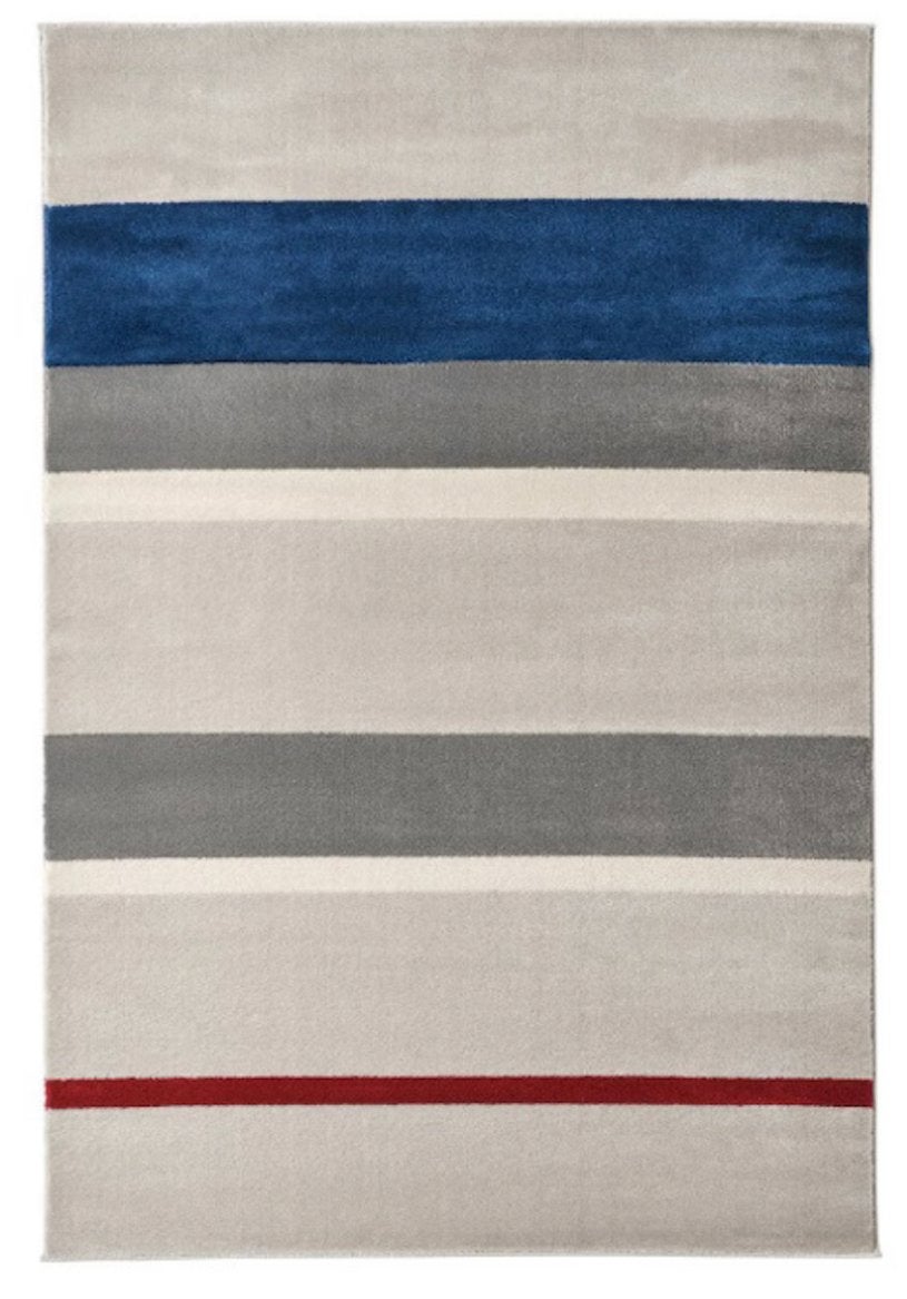 Te koop IKEA Lillevorde Vloerkleed - Multikleur, Ophalen, 100 tot 150 cm, Blauw, Zo goed als nieuw