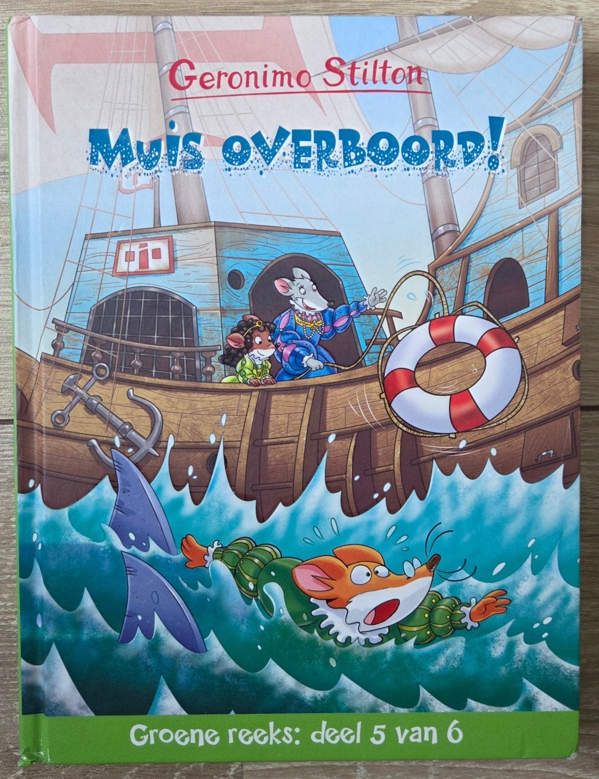 Geronimo Stilton - Muis overboord!, Fictie algemeen, Geronimo Stilton, Ophalen of Verzenden, Zo goed als nieuw