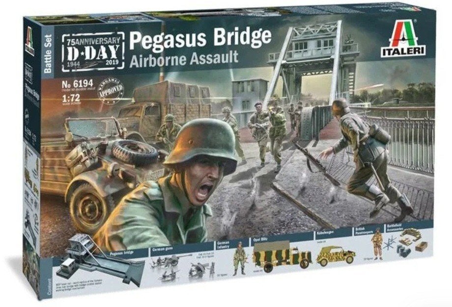 Italeri Pegasus Bridge diorama ITA6194S, Ophalen of Verzenden, Nieuw, 1:50 of kleiner, Diorama