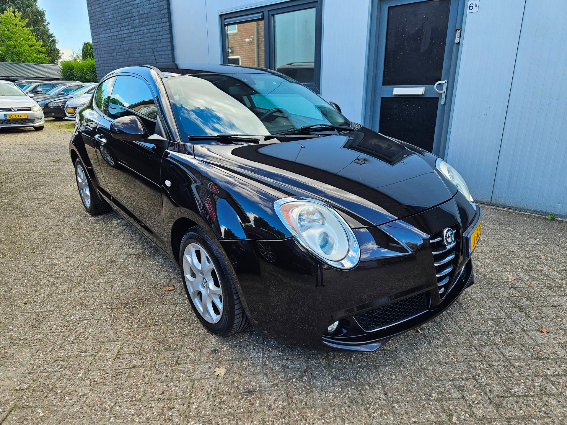 Alfa Romeo MiTo 1.4 T Progression 135PK 2010 Zwart|Airco, Auto's, Voorwielaandrijving, Euro 5, Gebruikt, Zwart