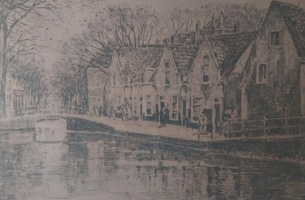 Herman Heuff (1875-1945) - Oud Den Haag - 1924, Ophalen
