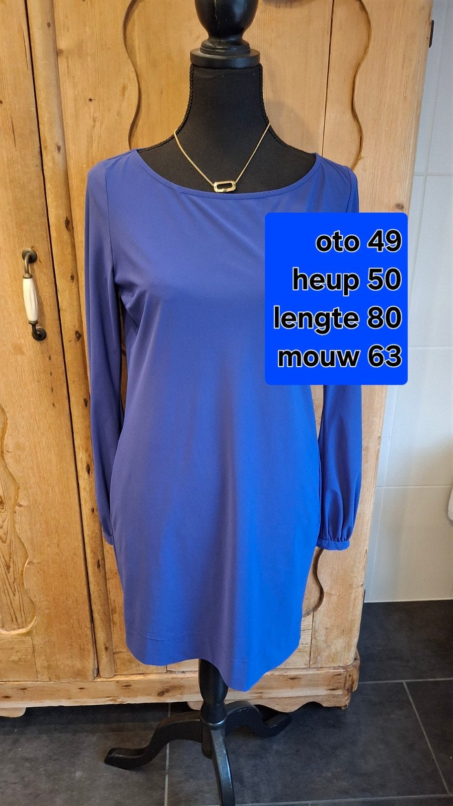 La Dress by Simone maat S, Blauw, Ophalen of Verzenden, Zo goed als nieuw, Maat 36 (S)