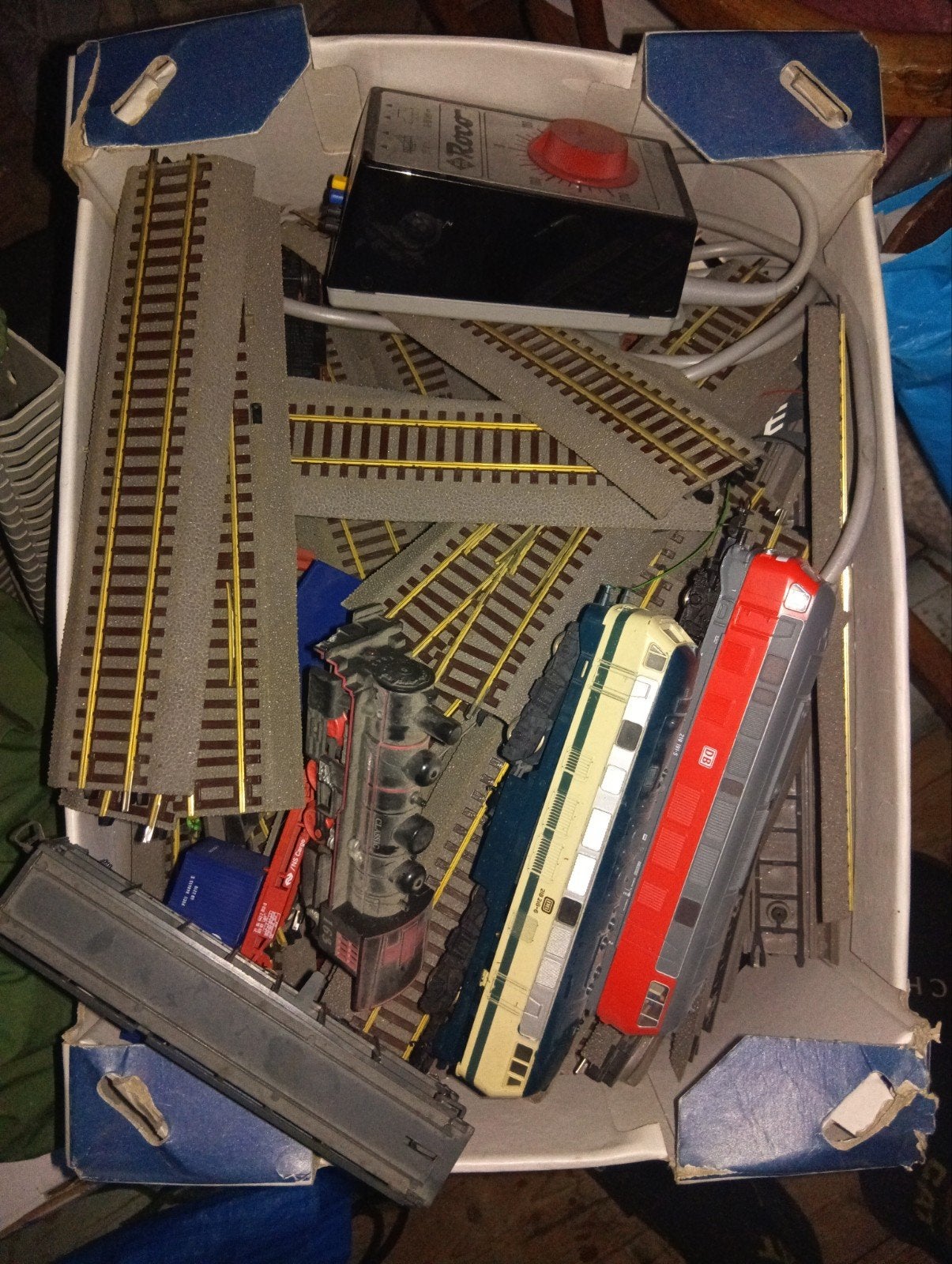 Te koop 6 dozen met modelteinen, Gebruikt, Gelijkstroom, NS, Ophalen