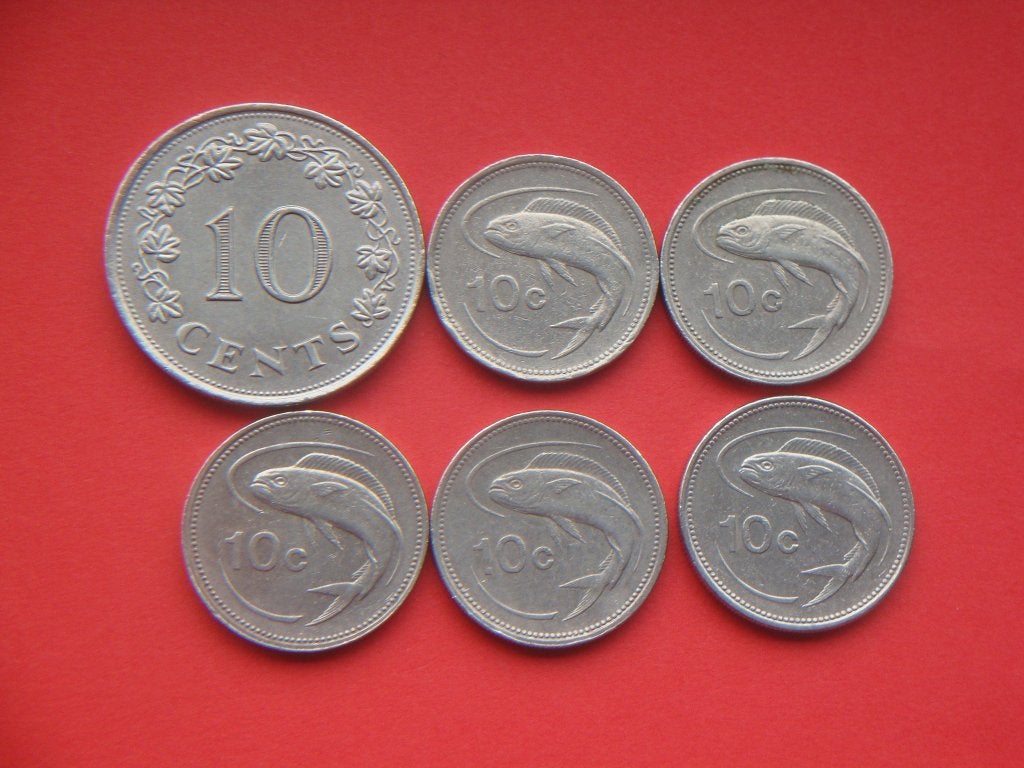 Malta setje munten 10 Centen 1972 / 1998., Verzenden, Overige landen, Setje