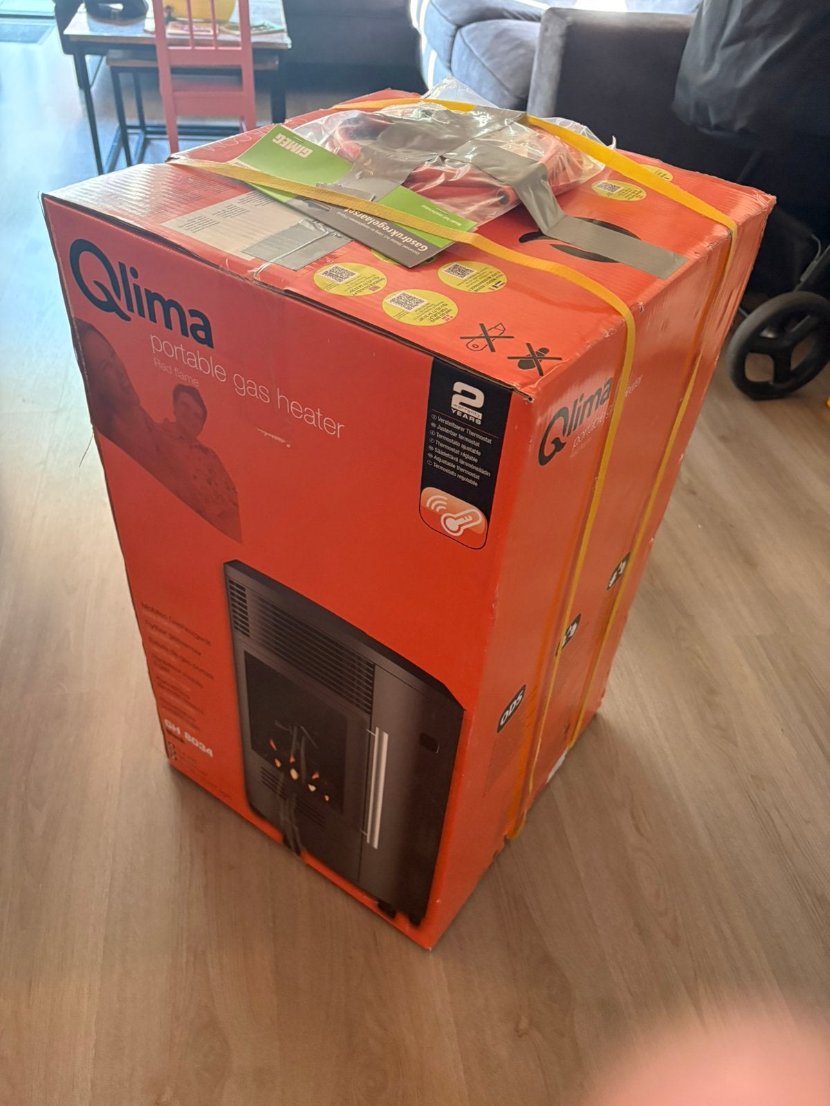 Gashaard Qlima, Huis en Inrichting, Kachels, Ophalen, Gas, Nieuw, Vrijstaand
