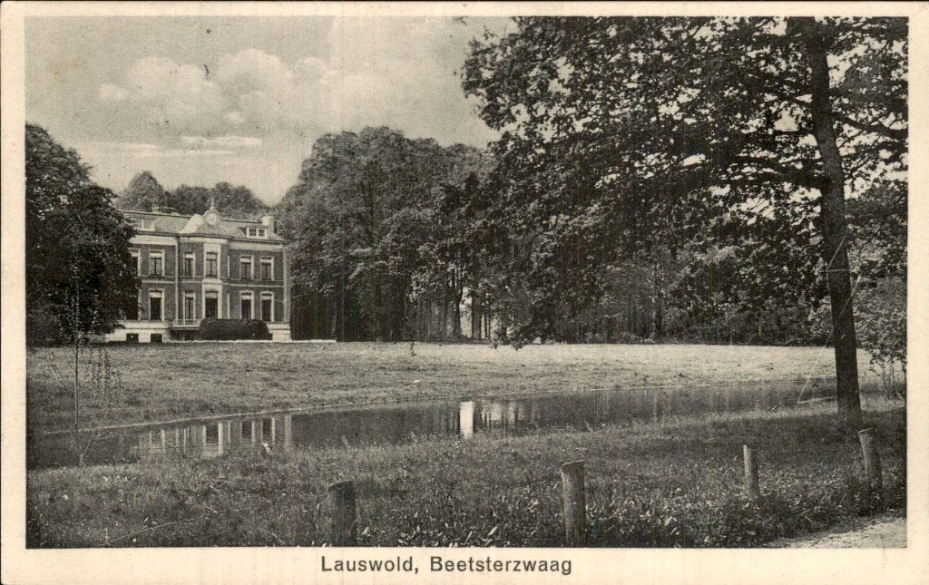 Beetsterzwaag - Lauswold - Landhuis, Ophalen of Verzenden, 1920 tot 1940, Gelopen, Friesland