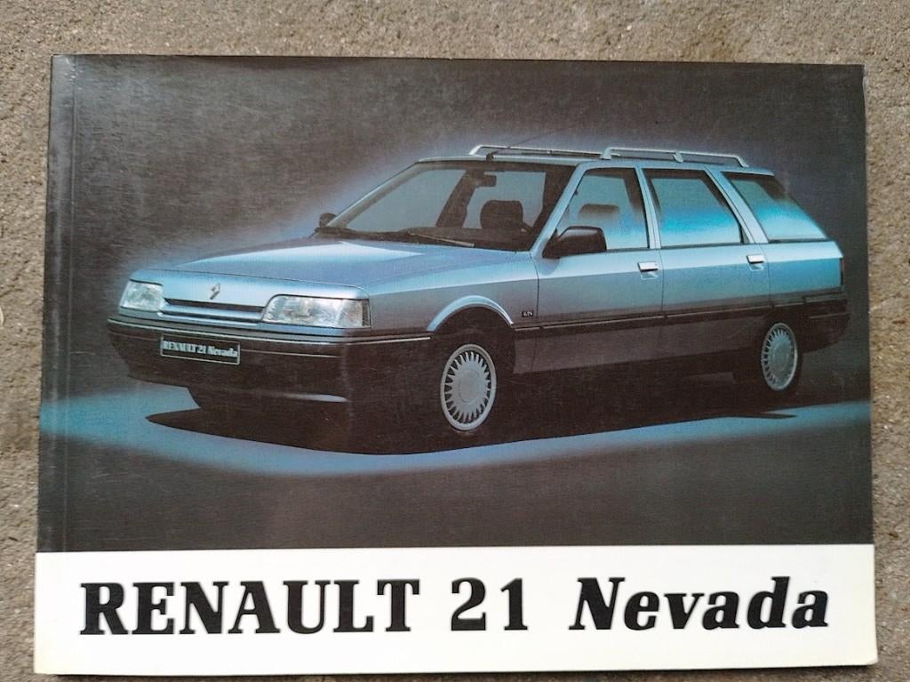 Renault 21 Nevada handleiding/ instructieboek, Ophalen of Verzenden, Nieuw, Renault