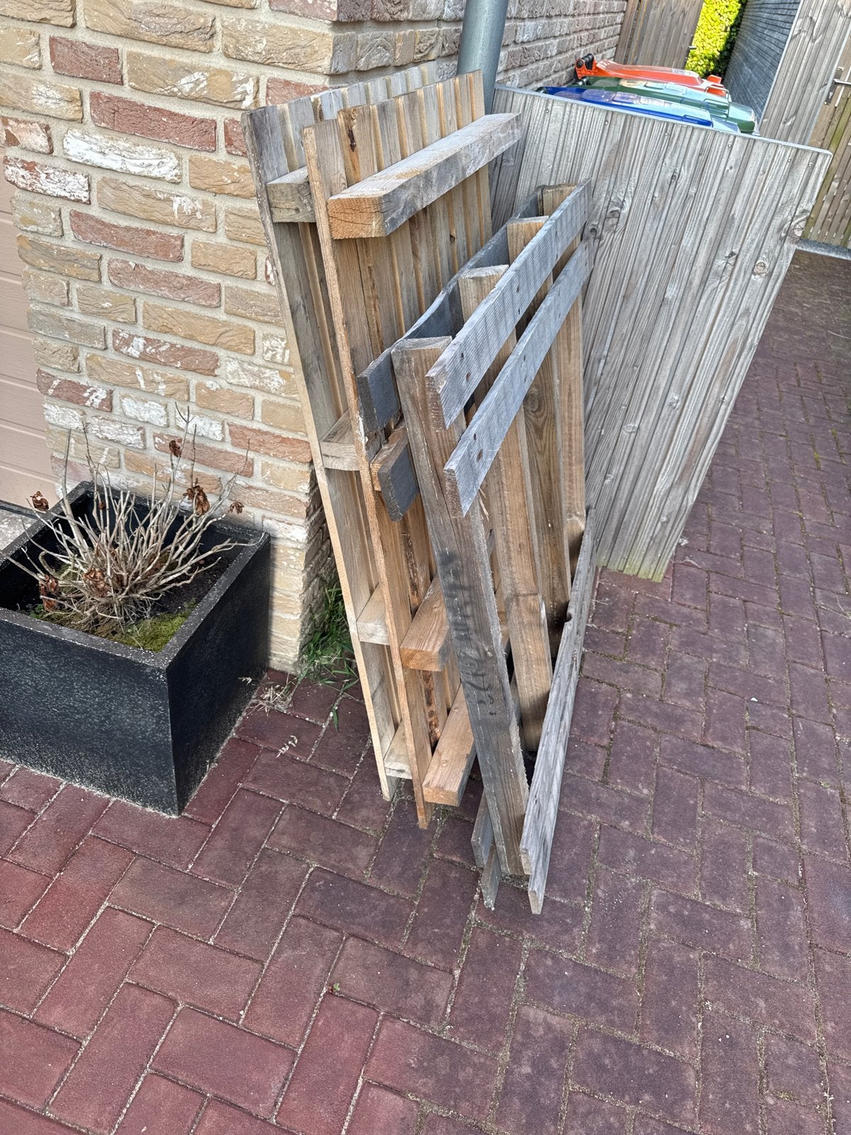 Pallets gratis af te halen, Doe-het-zelf en Verbouw, Hout en Planken, Ophalen, Gebruikt, 50 mm of meer, Pallet