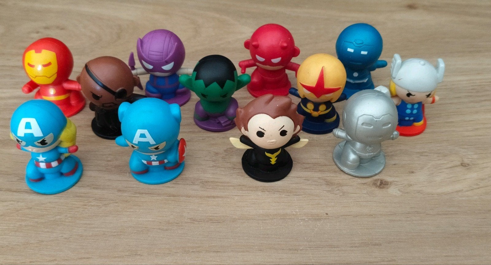 Marvel Avengers superhelden poppetjes set - 12 stuks, Plus, Verzenden