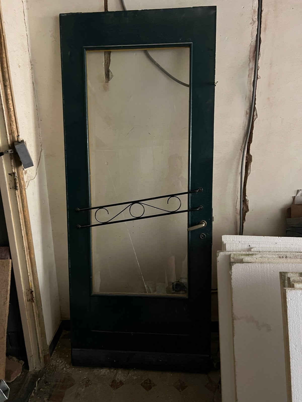 Antieke winkeldeur 226x94, Ophalen