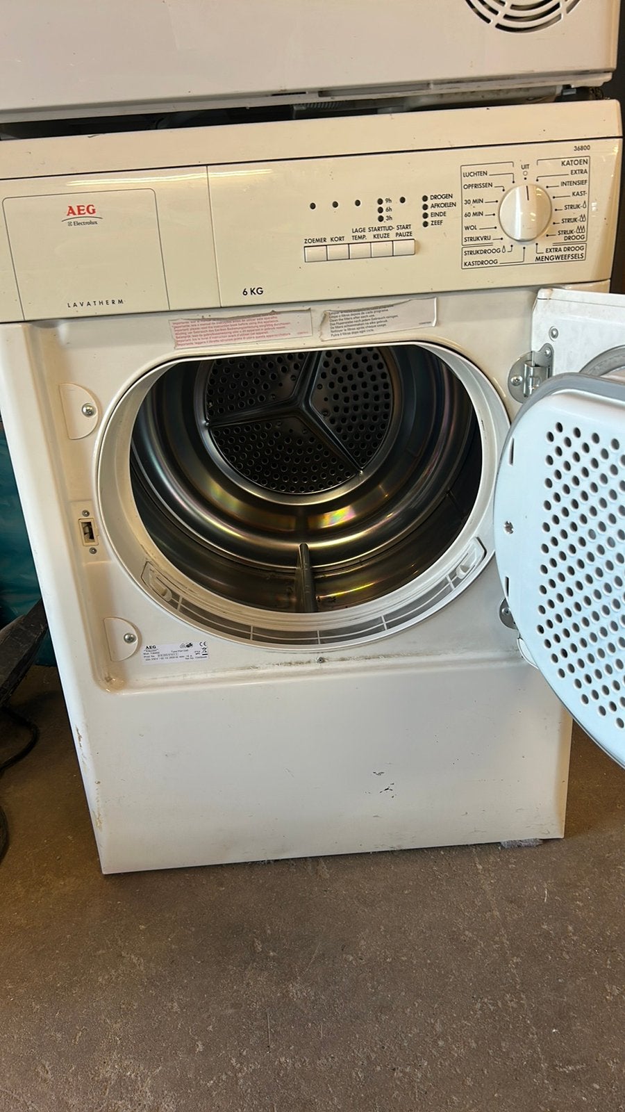 Aeg droger lavatherm, Witgoed en Apparatuur, Wasdrogers, Ophalen, 6 tot 8 kg, Luchtafvoer, Zo goed als nieuw