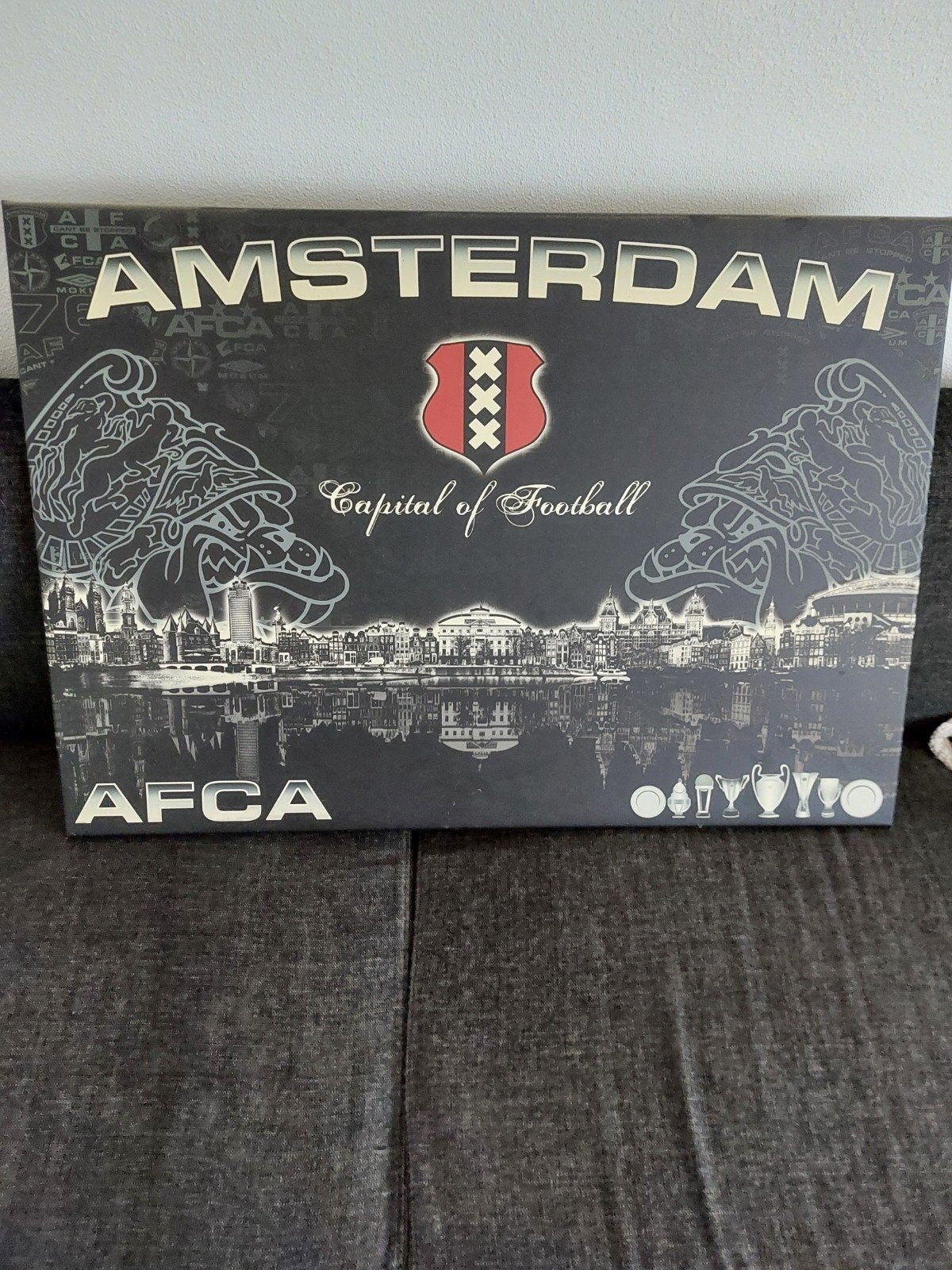 Amsterdam Capital of Football AFCA wanddecoratie, Ophalen, Zo goed als nieuw, Ajax, Overige typen