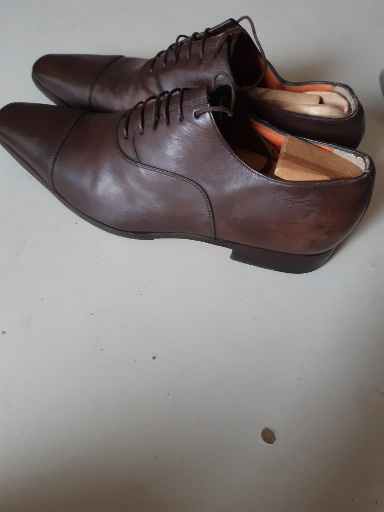 Santoni  7 (41), Kleding | Heren, Schoenen, Bruin, Ophalen of Verzenden, Santoni, Gedragen