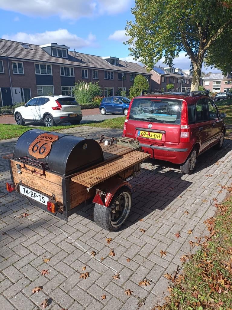 Unieke BBQ Aanhanger op Gas - Perfect voor Feesten!, Ophalen of Verzenden