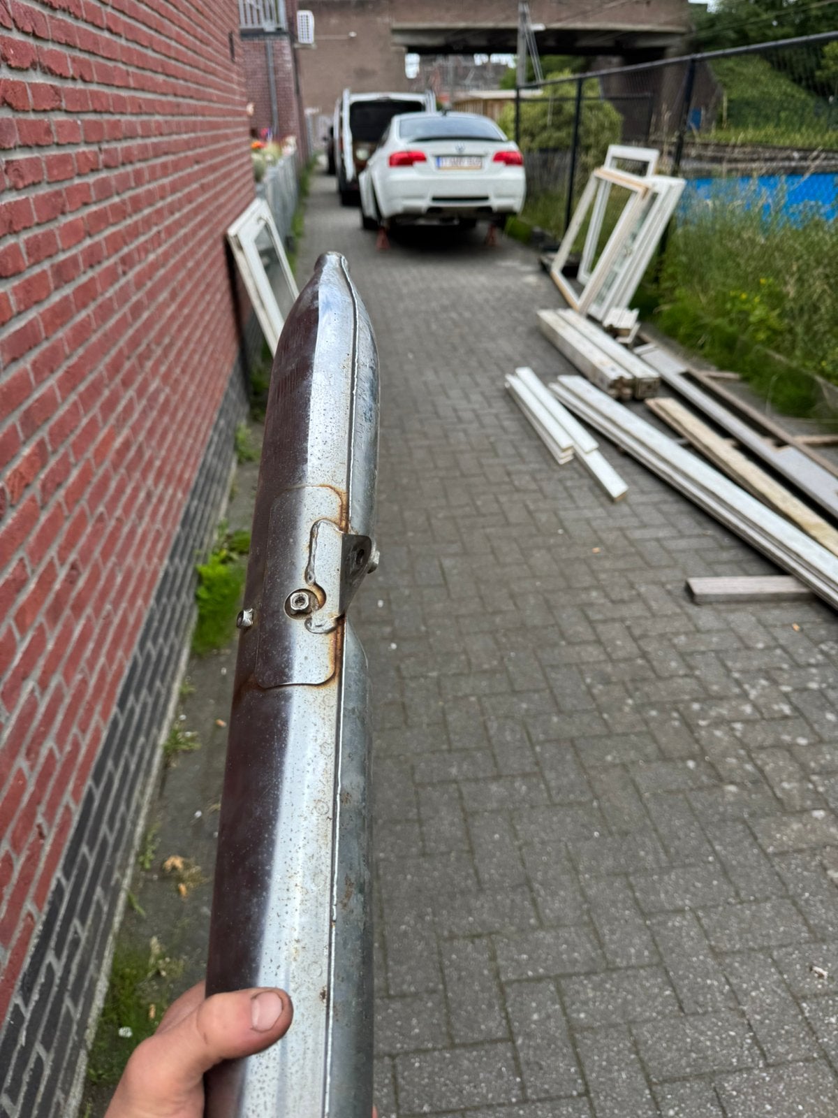 Hoge uitlaat honda ss50, Fietsen en Brommers, Ophalen, Zo goed als nieuw, Uitlaat, Overige merken