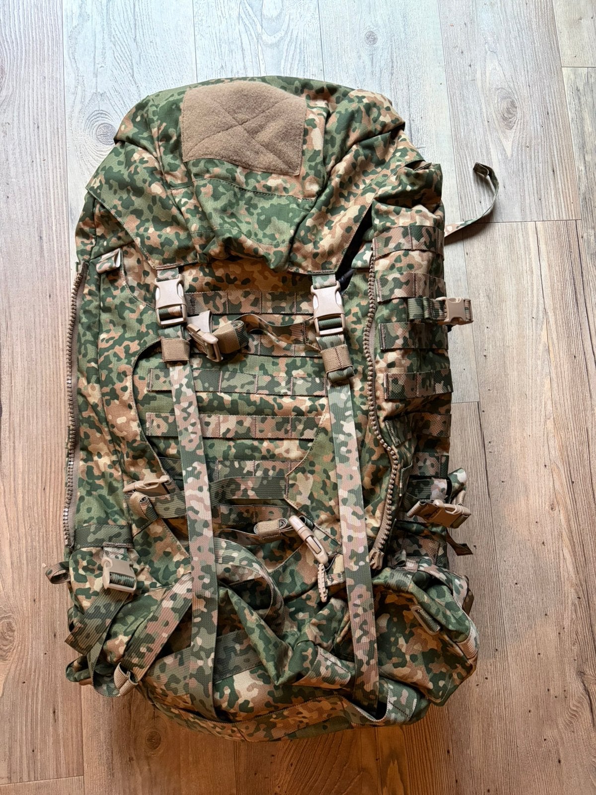 NFP rugzak, camo, 55 L, rugzak, Voss, KpU, defensie, Ophalen of Verzenden, Zo goed als nieuw, Rugzak