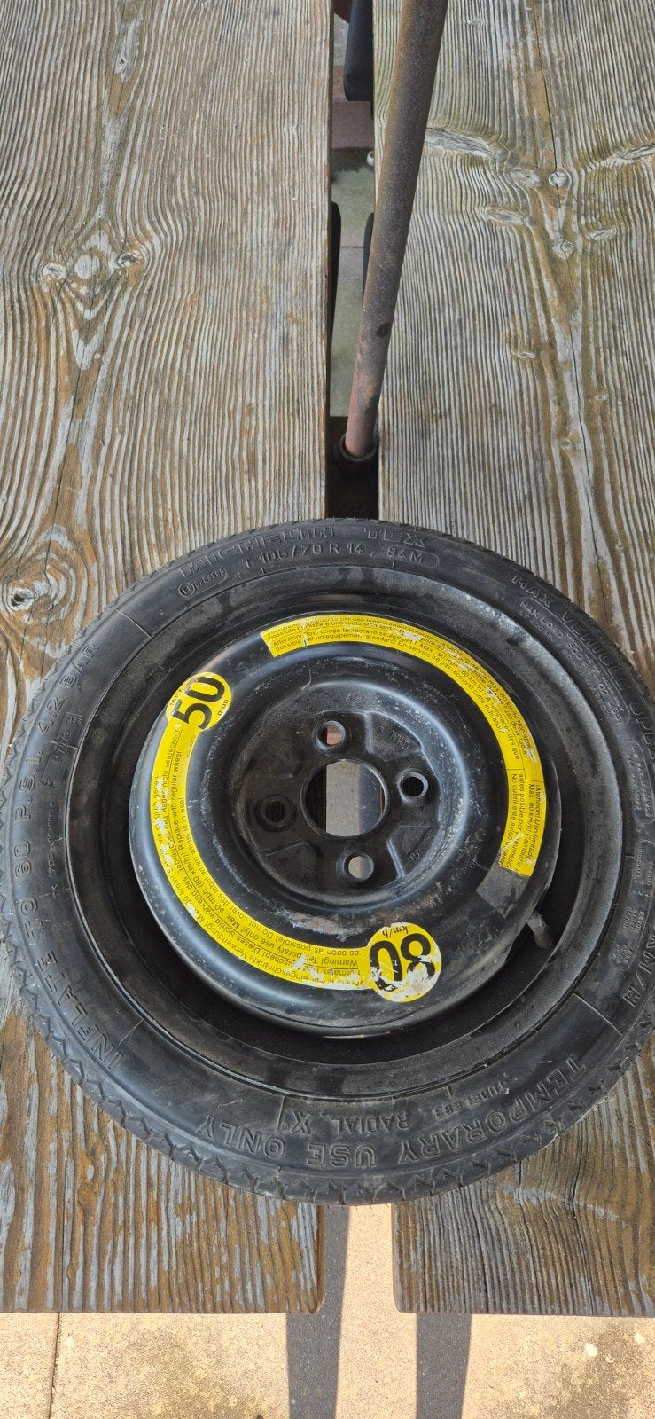 Michelin thuiskomer 105/70 R14, Auto diversen, Auto-accessoires, Gebruikt, Ophalen