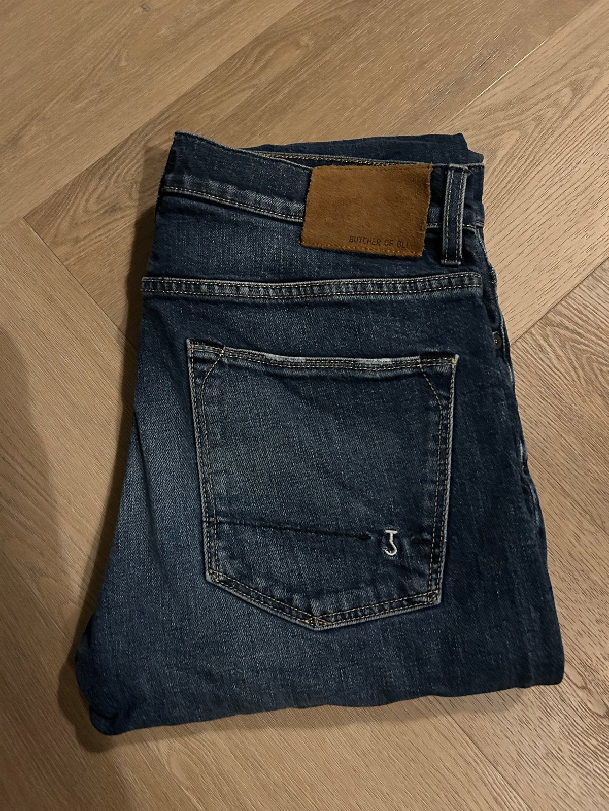 Butcher of Blue Slim Fit Jeans W33/L34, Kleding | Heren, Ophalen of Verzenden, Zo goed als nieuw, Blauw, W33 - W34 (confectie 48/50)