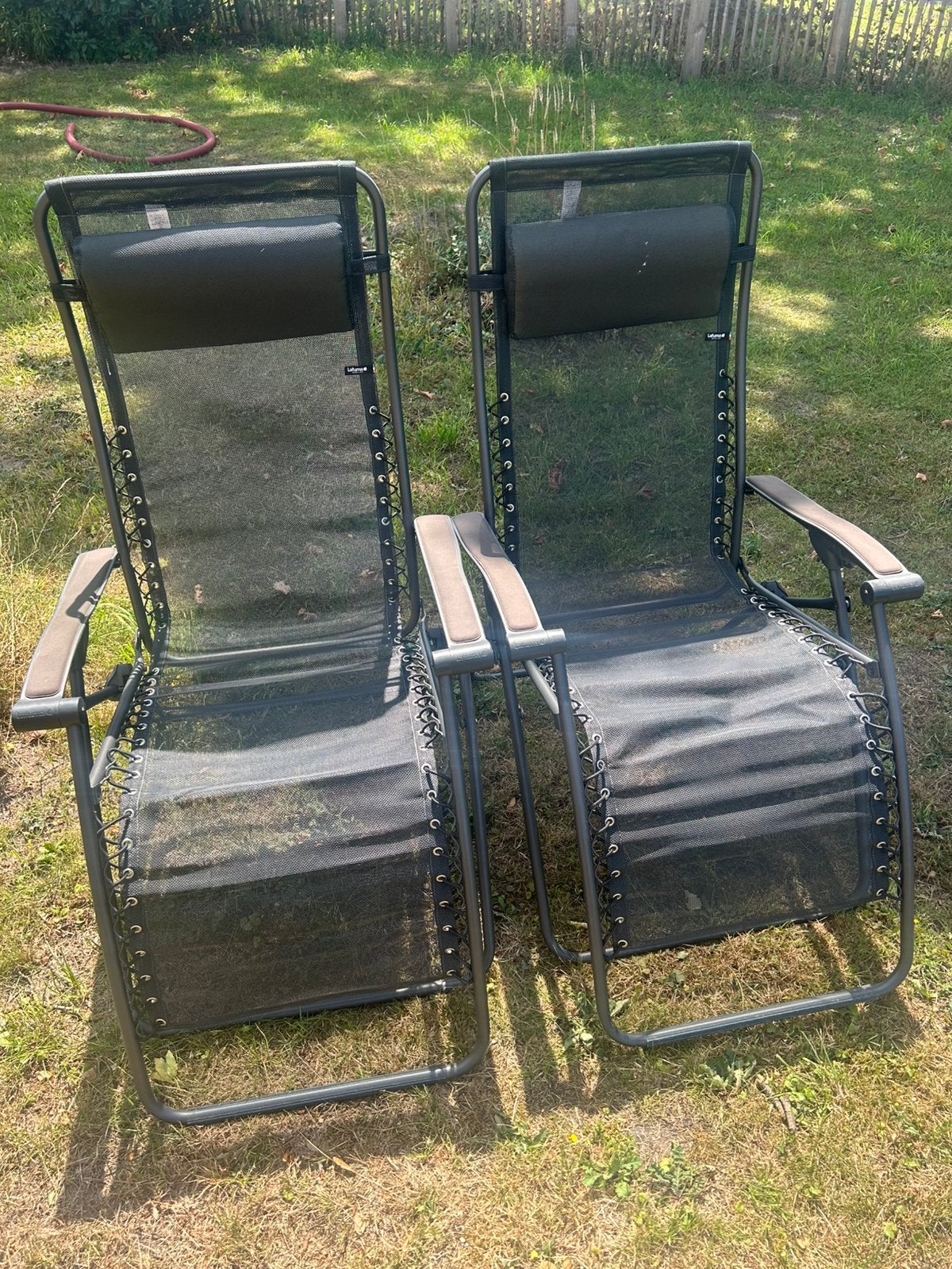 Lafuma zero gravity relax stoelen, Ophalen of Verzenden, Zo goed als nieuw, Aluminium, Inklapbaar