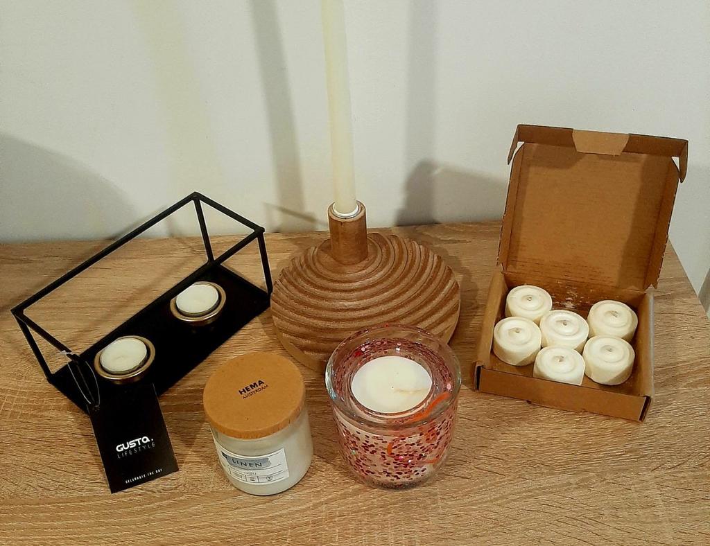 Candelaars en kaarsen., Ophalen, Nieuw, Overige materialen, Minder dan 25 cm