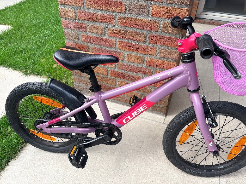 Kinderfiets, Ophalen, Terugtraprem, Zijwieltjes, Cube