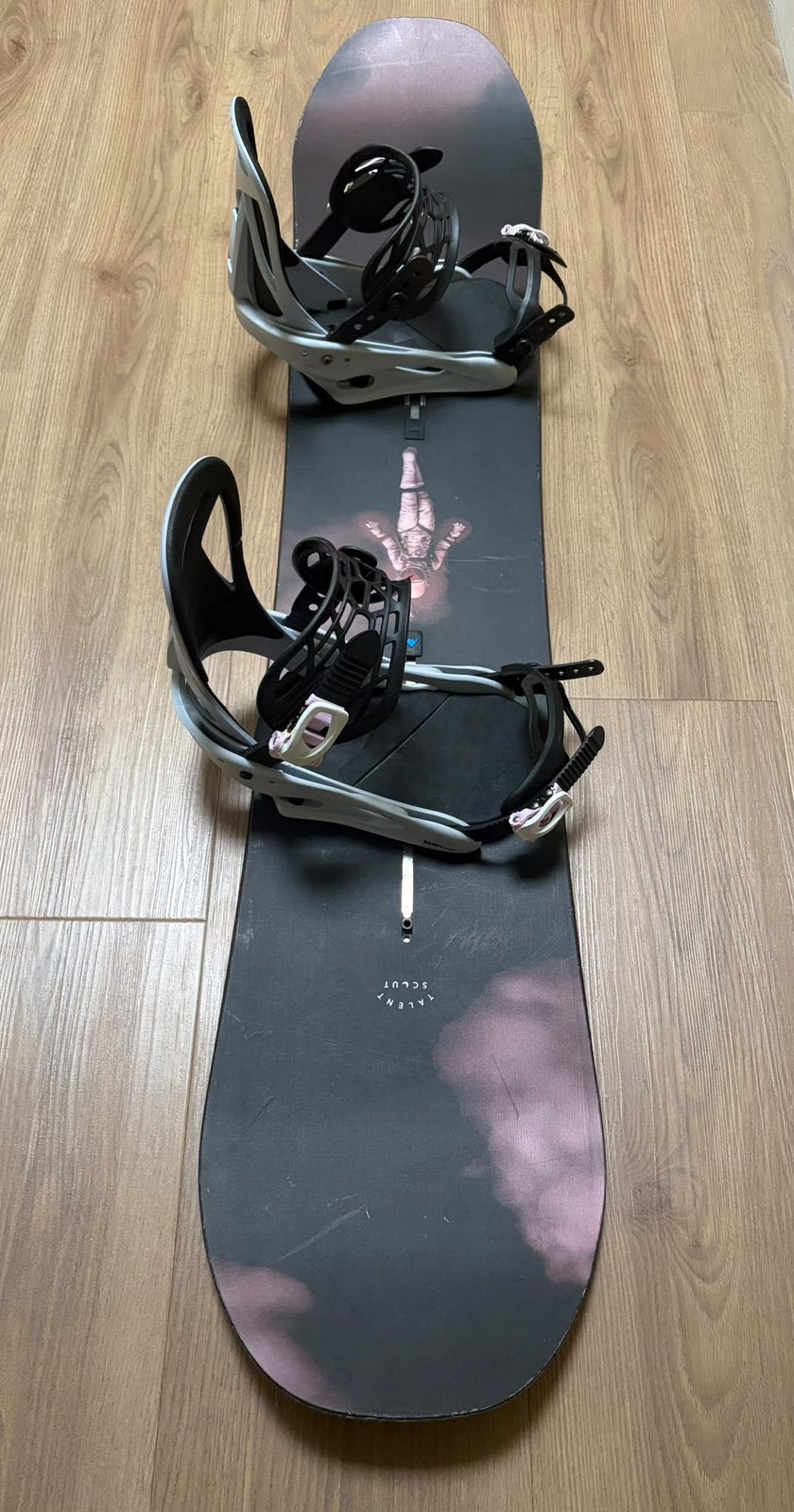 Snowboard Burton Talent Scout 141 met Burton bindingen M, Ophalen of Verzenden, Zo goed als nieuw, Board