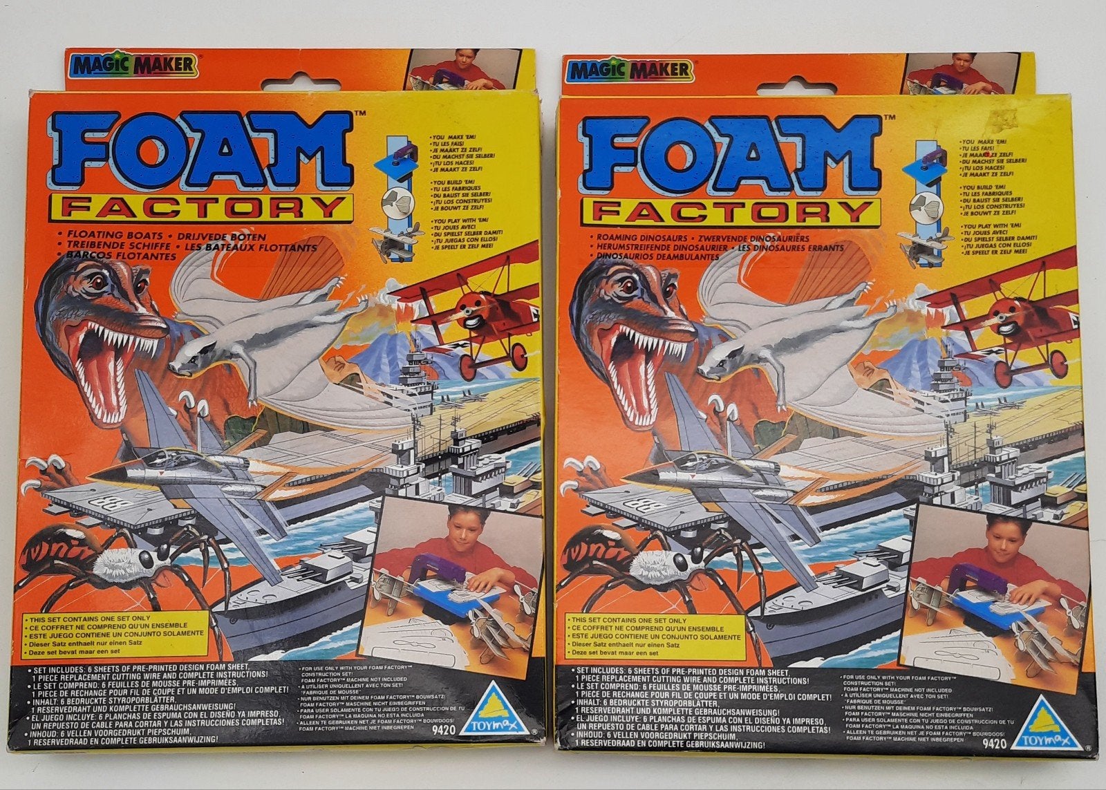 Foam Factory Boten & Dinosauriers Toymax jaren '90 NIEUW, Ophalen of Verzenden, Nieuw