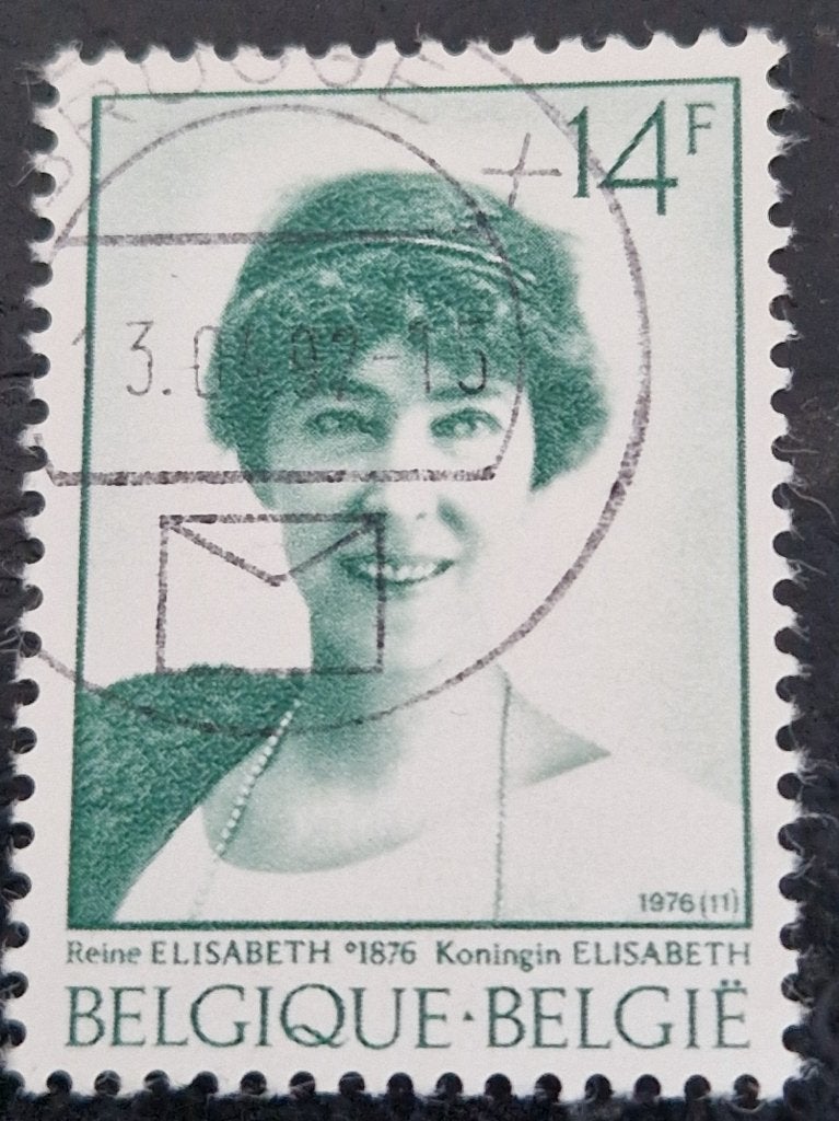 België 1976 - OBP 1808 - Koningin Elisabeth, Frankeerzegel, Ophalen of Verzenden, Gestempeld, Gestempeld