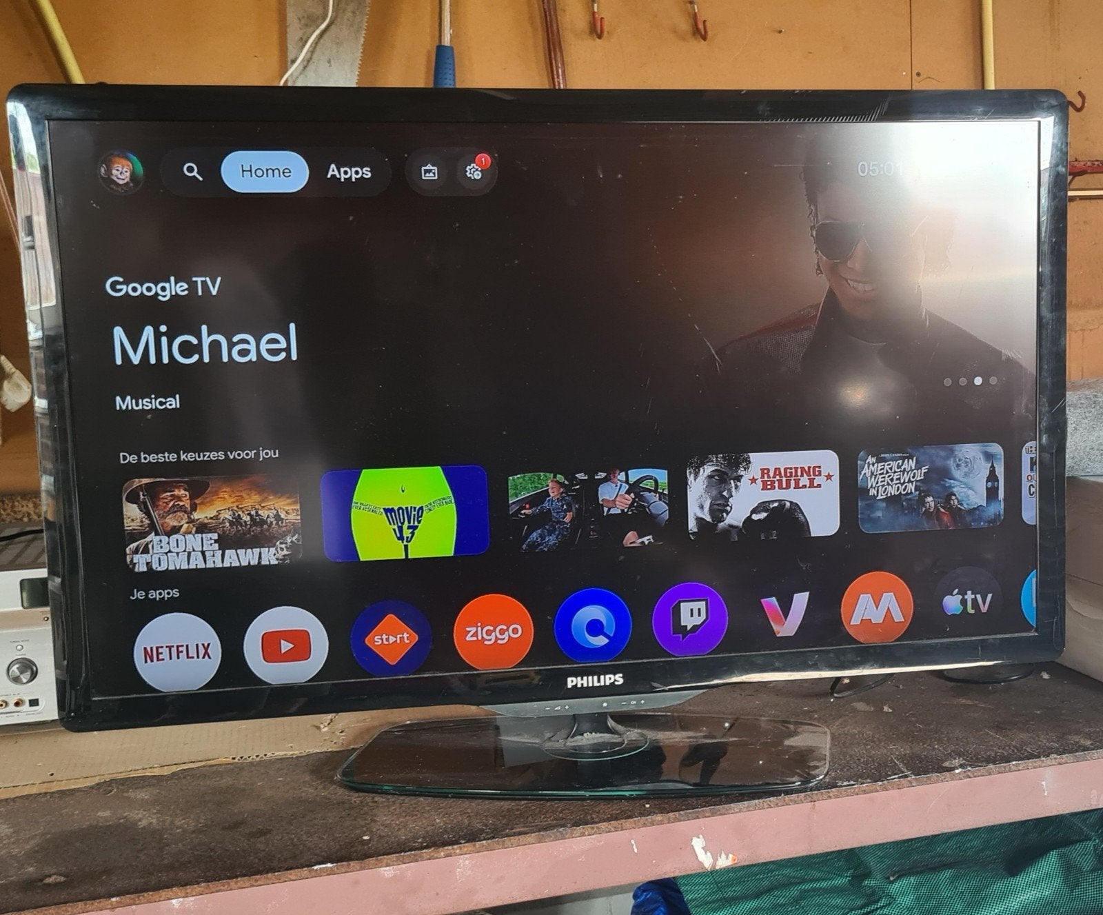 Philips 40PFL5606H zonder afstandsbediening hobby tv, Ophalen, Gebruikt