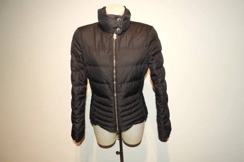 Versace Collection zwarte dons jas meduse hardware goud I42