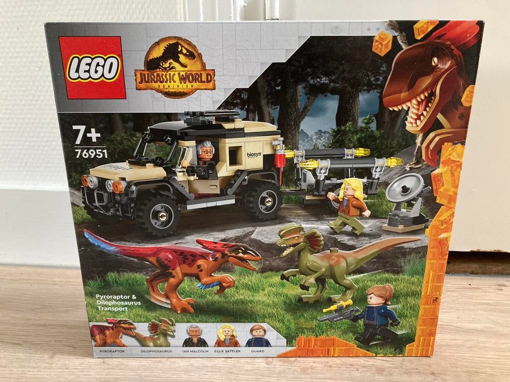 Lego Jurassic world 76951 pyroraptor & dilophosaurus nieuw, Jurassic World, Lego, Nieuw, Ophalen of Verzenden