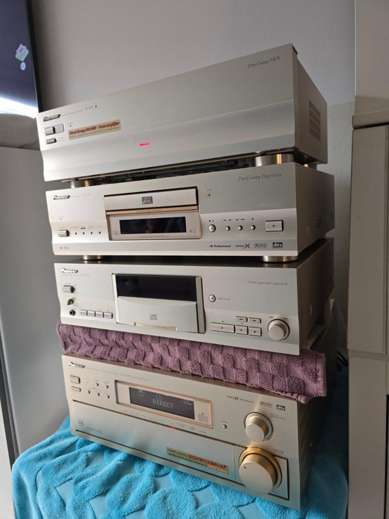 Pioneer unieke set met versterker en dvd 25 jaar ongebruikt!, Audio, Tv en Foto, Stereo-sets, Ophalen, Pioneer