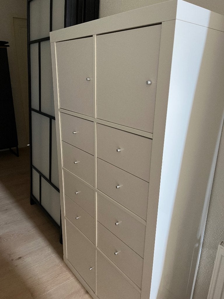 IKEA KALLAX met inzetvakken, Ophalen, 5 laden of meer, 100 tot 150 cm, 50 tot 100 cm