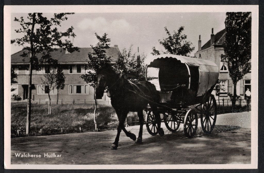 Walcherse Huifkar. 1949., Ophalen of Verzenden, 1940 tot 1960, Gelopen, Zeeland