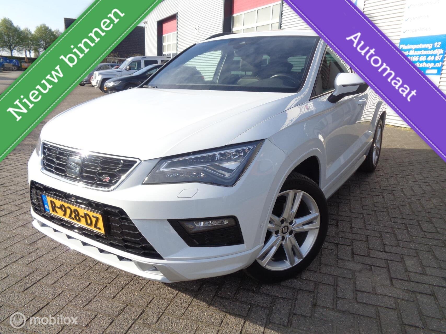 Seat Ateca 1.5 TSI FR/Panoramadak/Leer/Stoelverw/Carplay/18', Auto's, 4 cilinders, 150 pk, Ateca, Wit