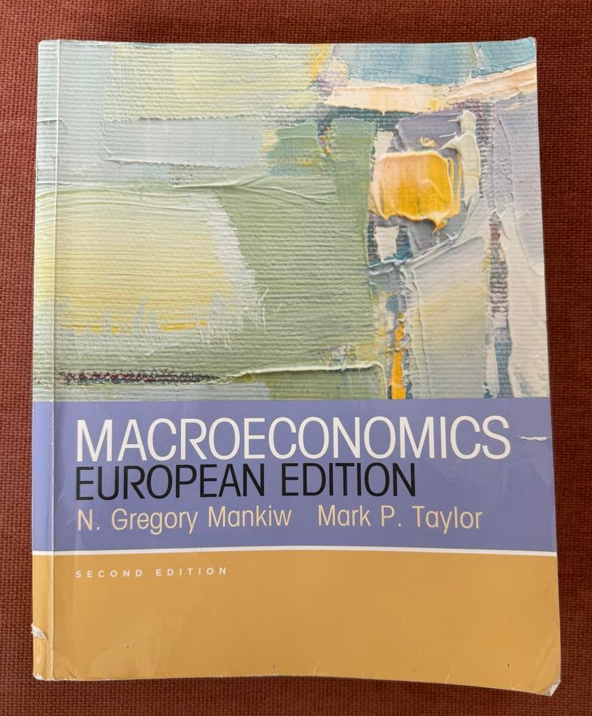 Macroeconomics European Edition - Mankiw & Taylor, Ophalen, Zo goed als nieuw