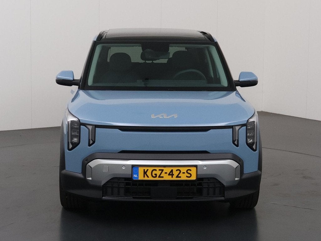 Kia EV2 Plus Advanced 42.2 kWh | Glazen schuif-/kanteldak |, Auto's, Kia, Stof, Blauw, Onderhoudsboekje, Te koop