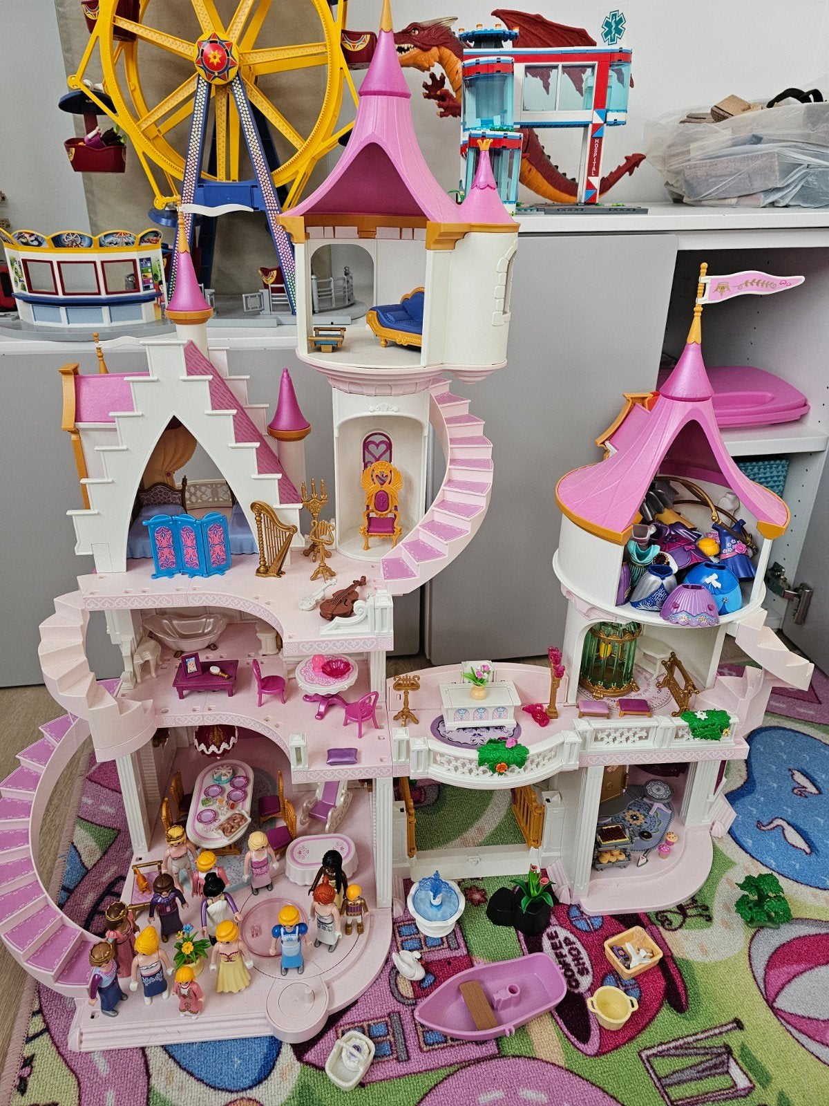 Playmobil Prinsessenkasteel met veel accessoires, Gebruikt, Complete set, Ophalen of Verzenden, Kasteel/Fort