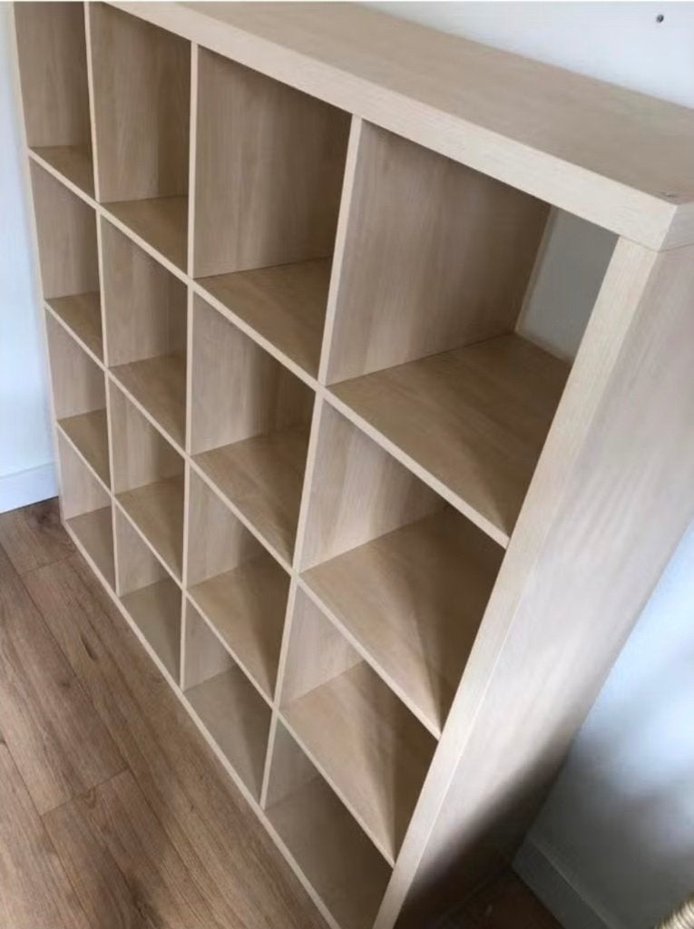 2x Kallax 16 vaks open kast vakkenkast 4x4 bruin Ikea, Ophalen, 100 tot 150 cm, 5 laden of meer, 100 tot 150 cm