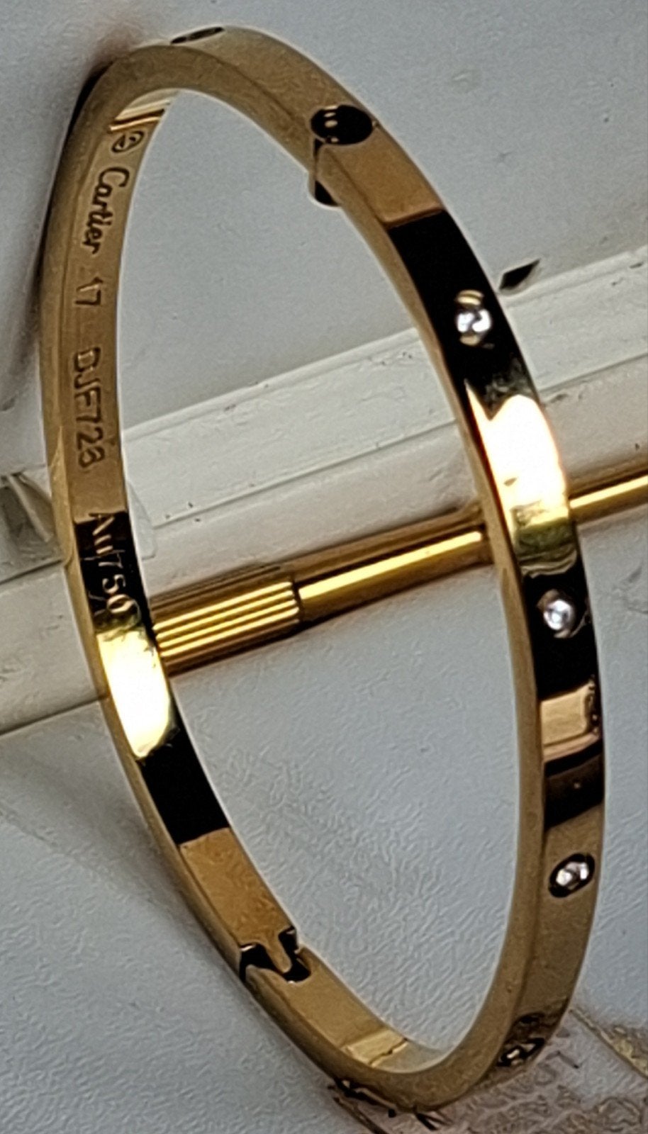 Cartier 18 Karaat Gouden Armband met Diamanten, Ophalen of Verzenden, Goud