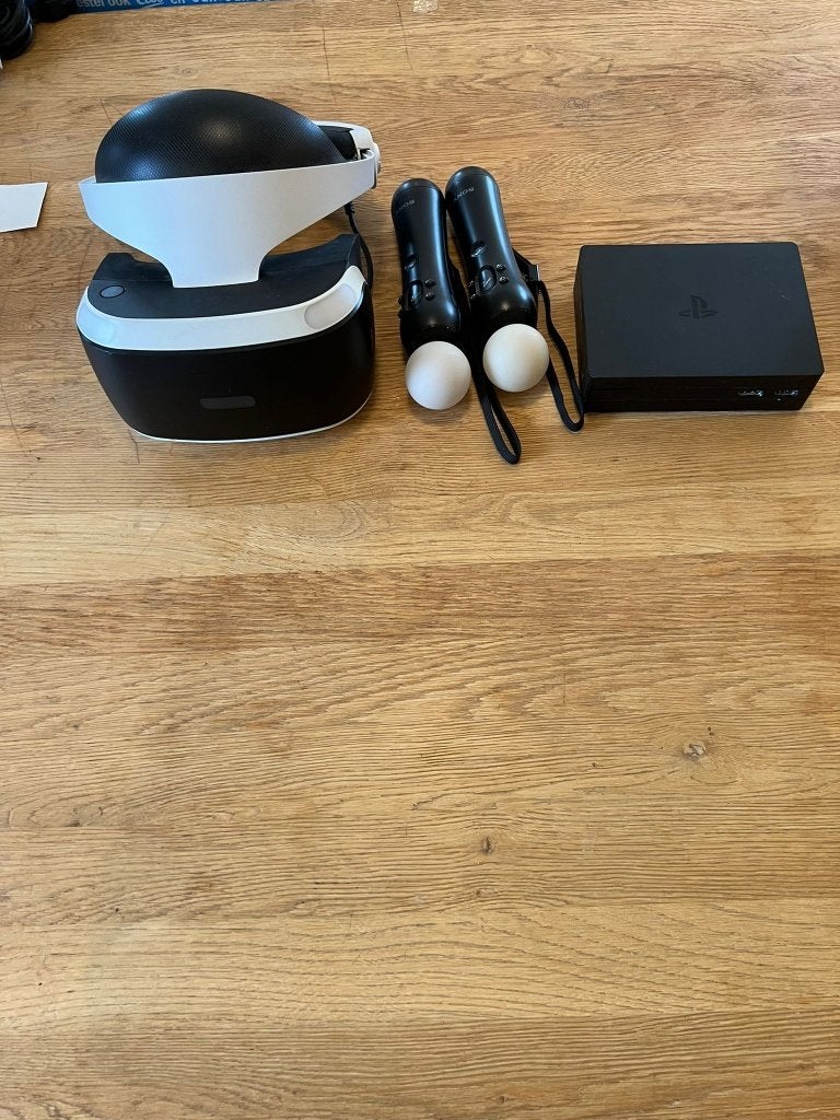 ps4 vr set met motion controller, Spelcomputers en Games, Virtual Reality, Ophalen of Verzenden, Zo goed als nieuw, VR-bril, Sony PlayStation