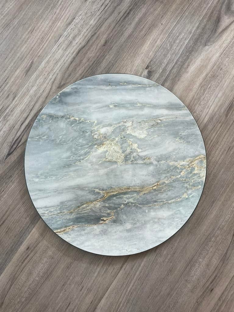 Decoratieve schaal, marmer look, Huis en Inrichting, Woonaccessoires | Onderzetters, Ophalen of Verzenden, Gebruikt, Overig